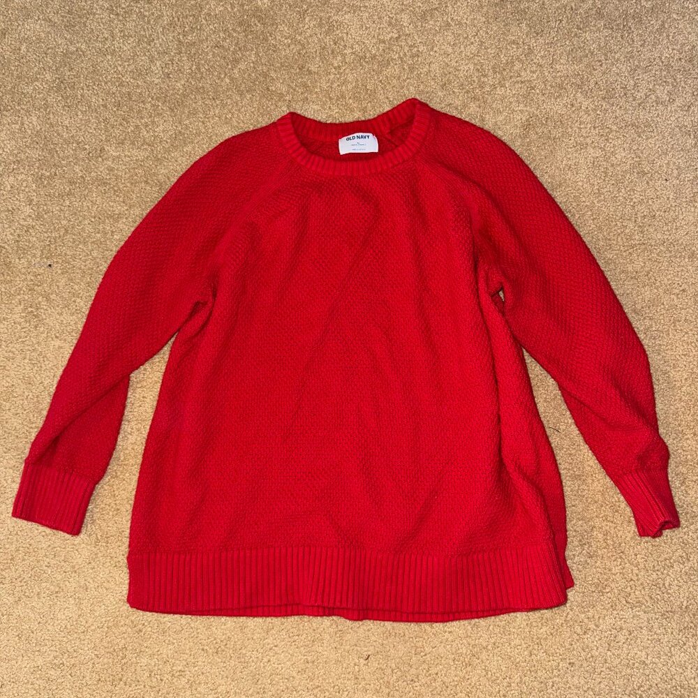 RED OLD NAVY SWEATER WOMENS XL